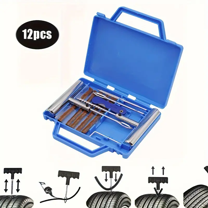 Tyre Repair Tools Tire Puncture Repair Kit For - Temu
