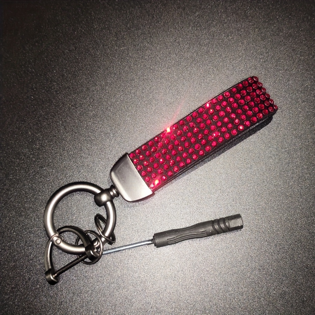 Car Keychain Bling Car Accessories Shiny Rhinestones Crystal Lanyard for Keys Car Gadget Luxury Car Accessories for Woman,Bag Accessories,Temu