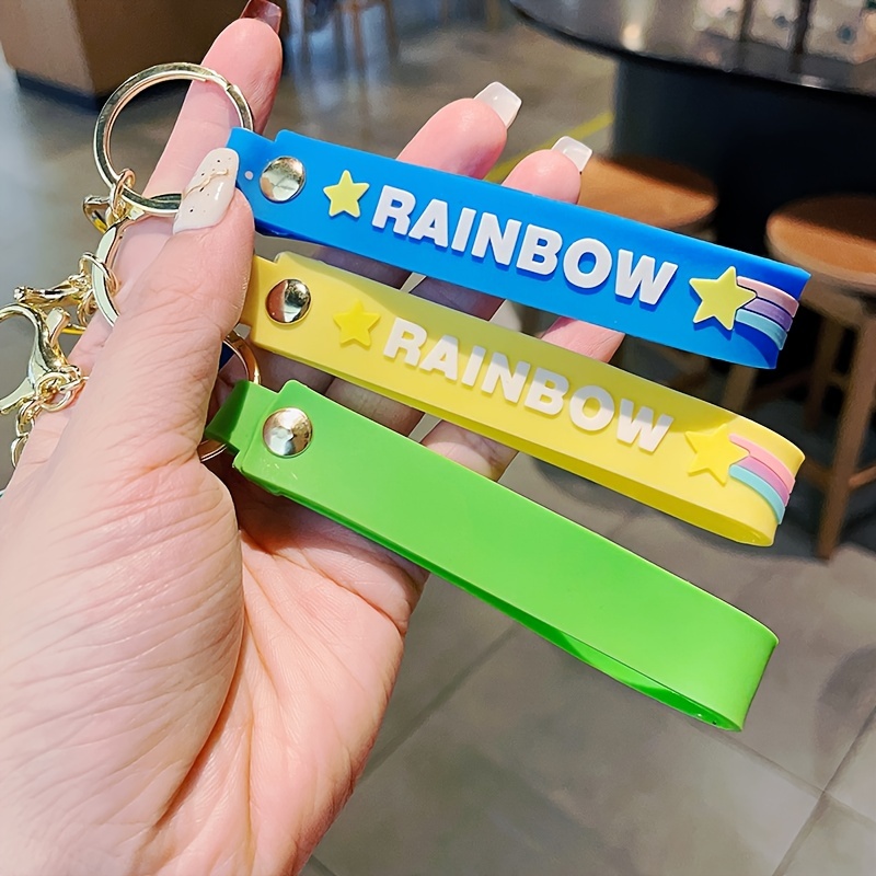 Green Rainbow Friends Keychain