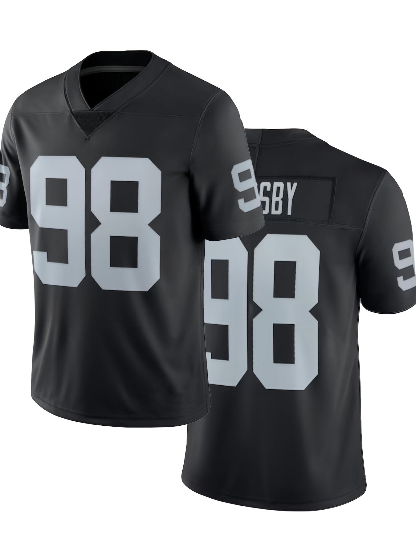 Mens #99 Camiseta Fútbol Americano Cuello En V Manga Corta - Temu