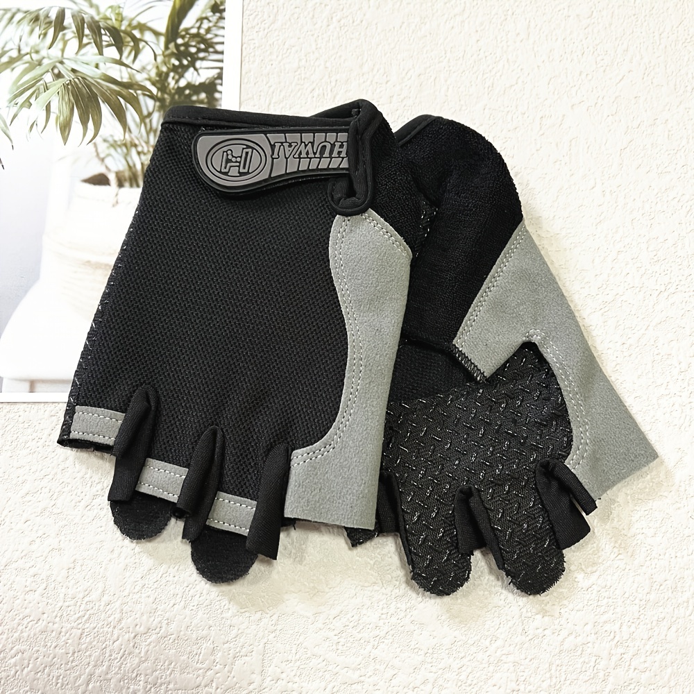 Guantes de medio dedo para gimnasio, Fitness, antideslizantes, guantes con  almohadilla de Gel para hombre y mujer, guantes sin dedos para gimnasio y  ciclismo, guantes para bicicleta – Los mejores productos en