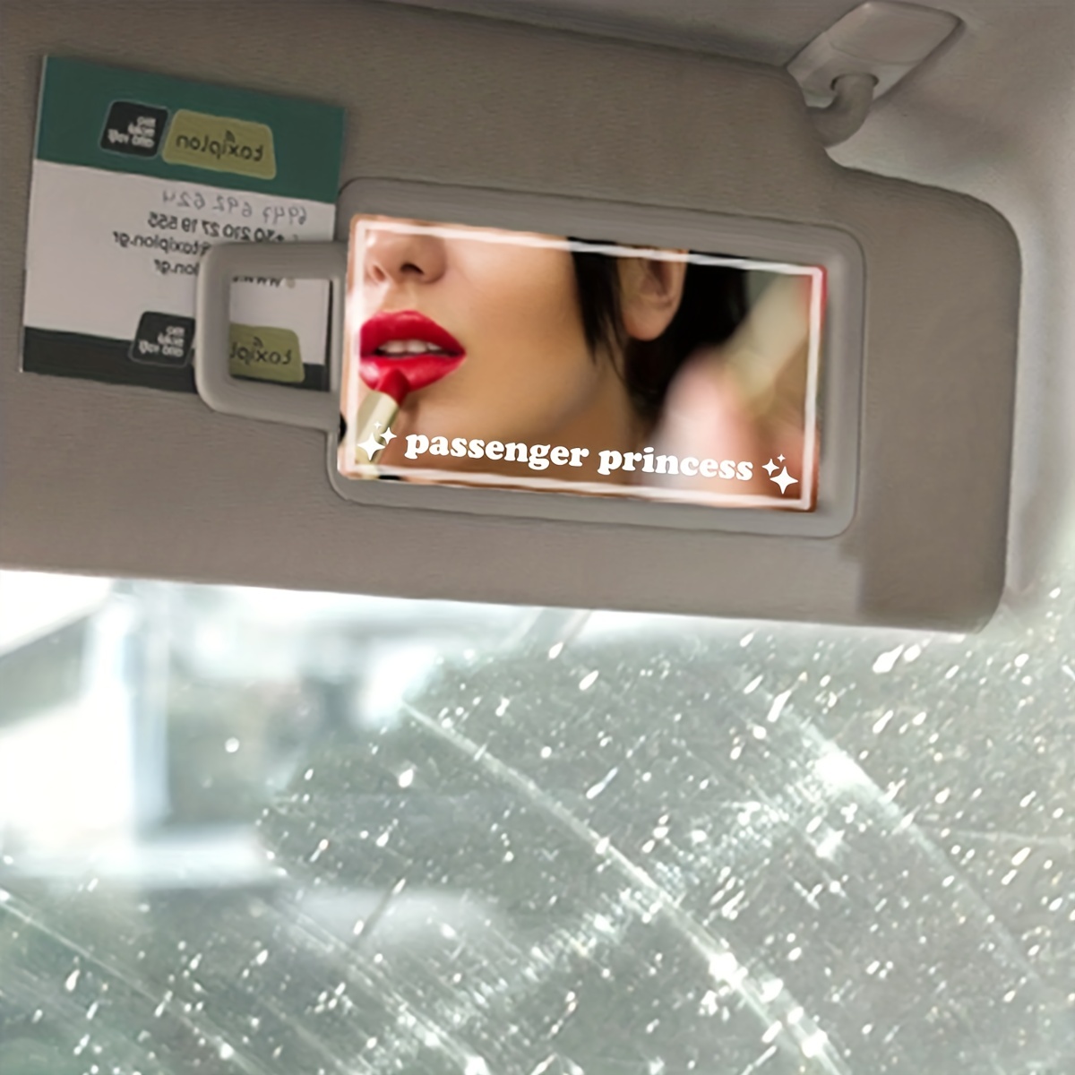 Passenger Princess Star Car Mirror Sticker Decal Rear View - Temu