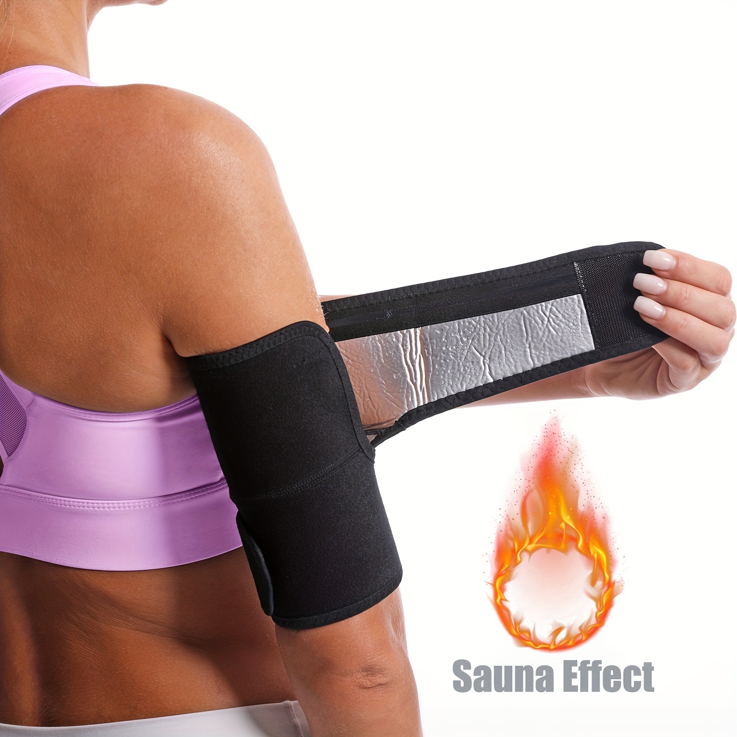 1pc Sauna Arm Trimmer, Sweat Bands, Sauna Sleeves Wraps For Women