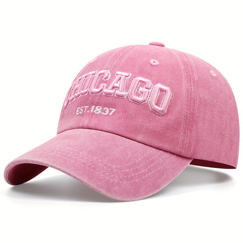 Gorras de béisbol para hombre Chicago City – IL bordado sombrero de papá  sombrero de algodón lavado