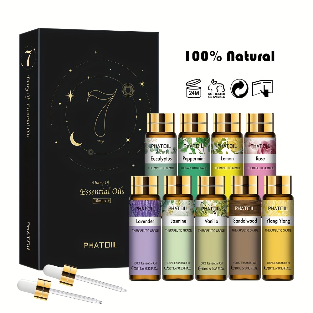 Fragrance Essential Oil Set For Diffusers Humidifier Home - Temu