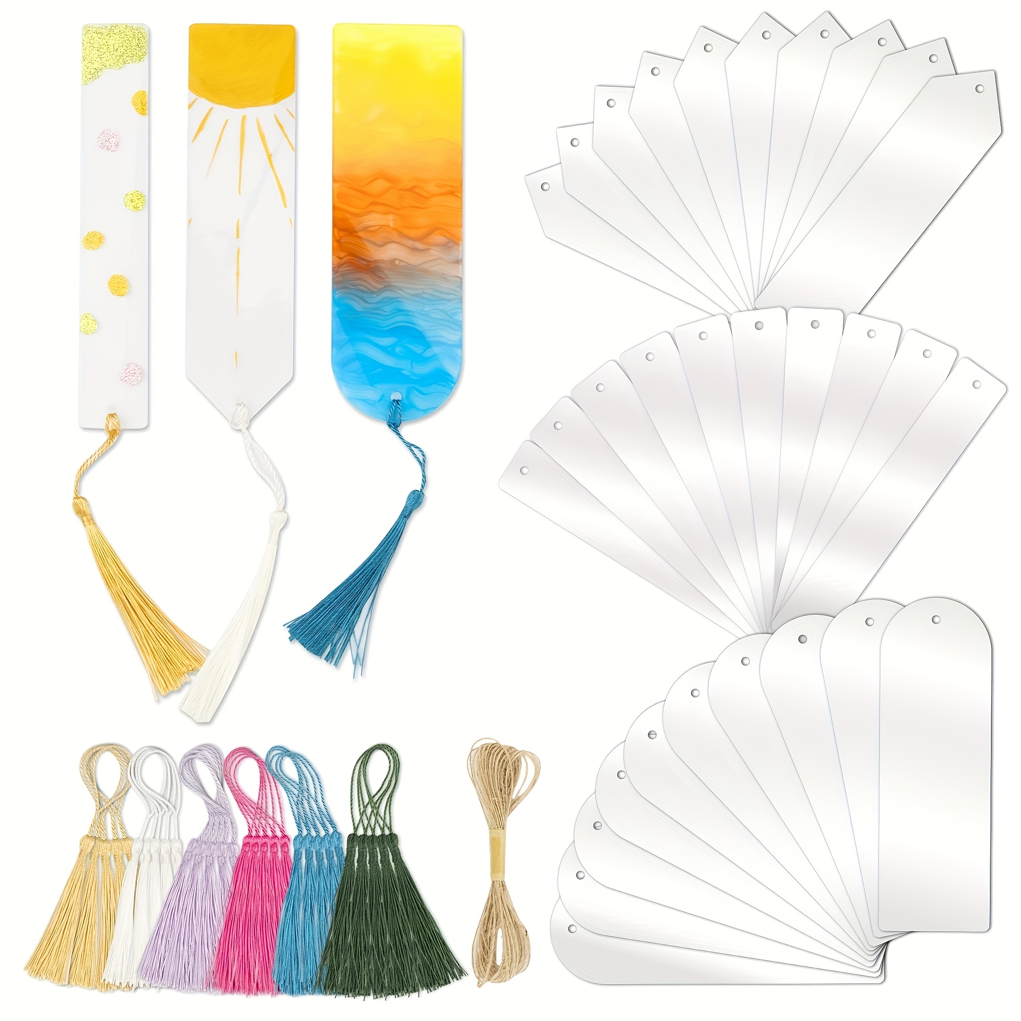Acrylic Blank Bookmarks Clear Acrylic Craft Bookmarks With - Temu