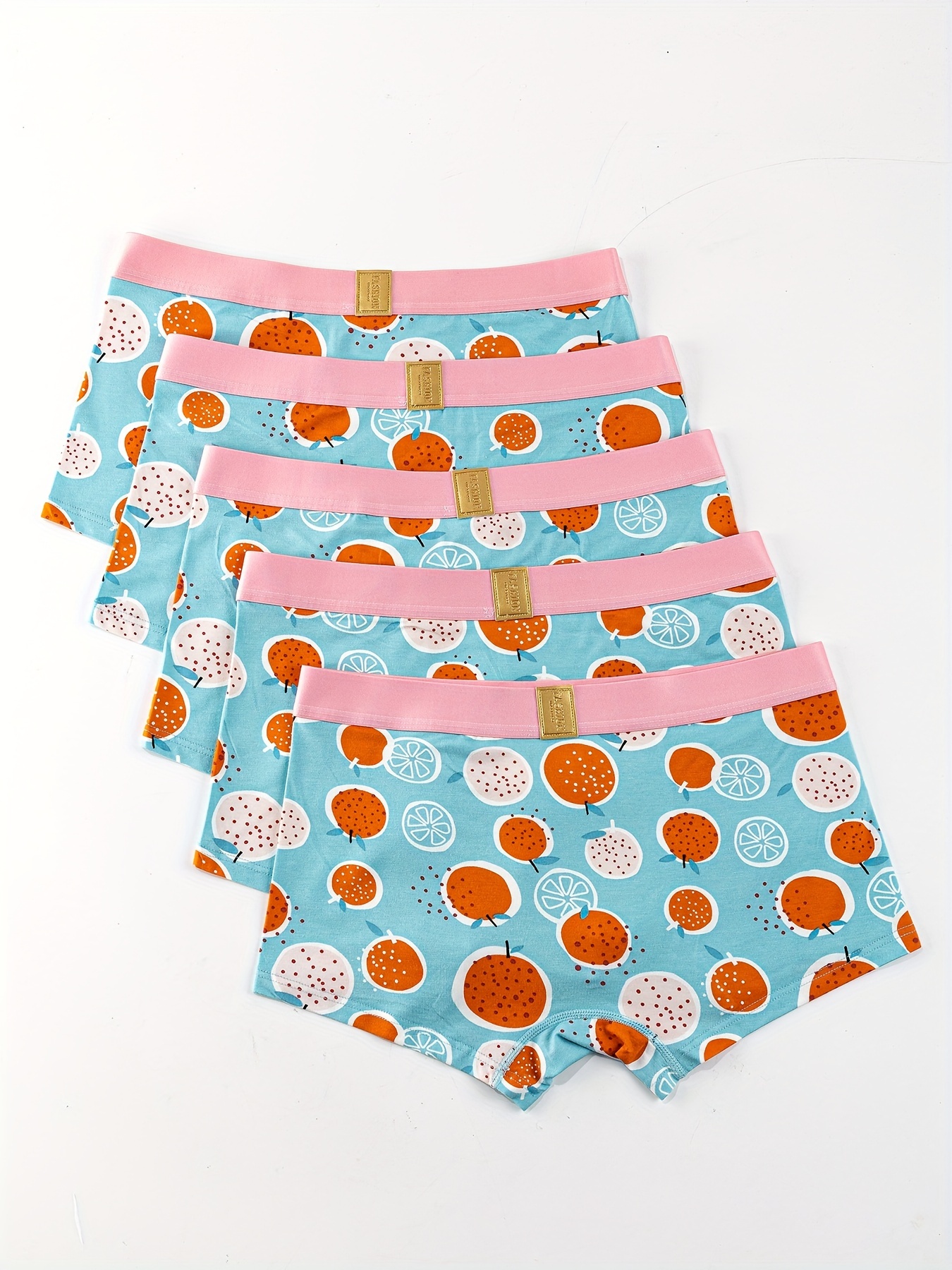 Couple Matching Underwear, Cartoon Cat Fruit Pattern Fashion