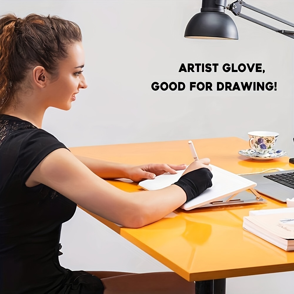 Art Glove for Graphic Tablet Drawing And Digital Paper Sketching Glove 2  Finger