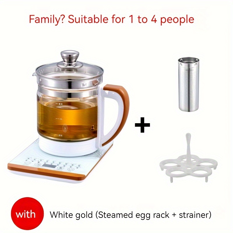 1.8L 800W Electric Health Pot Glass Kettle for Boiling Water Tea