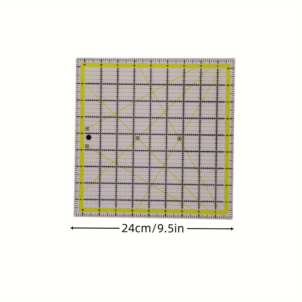 Acrylic Sewing Ruler, Square Quilting Rulers, Fabric Cutting Ruler Clear  With Double-colored Grid Lines For Precision Cutting - Temu United Kingdom