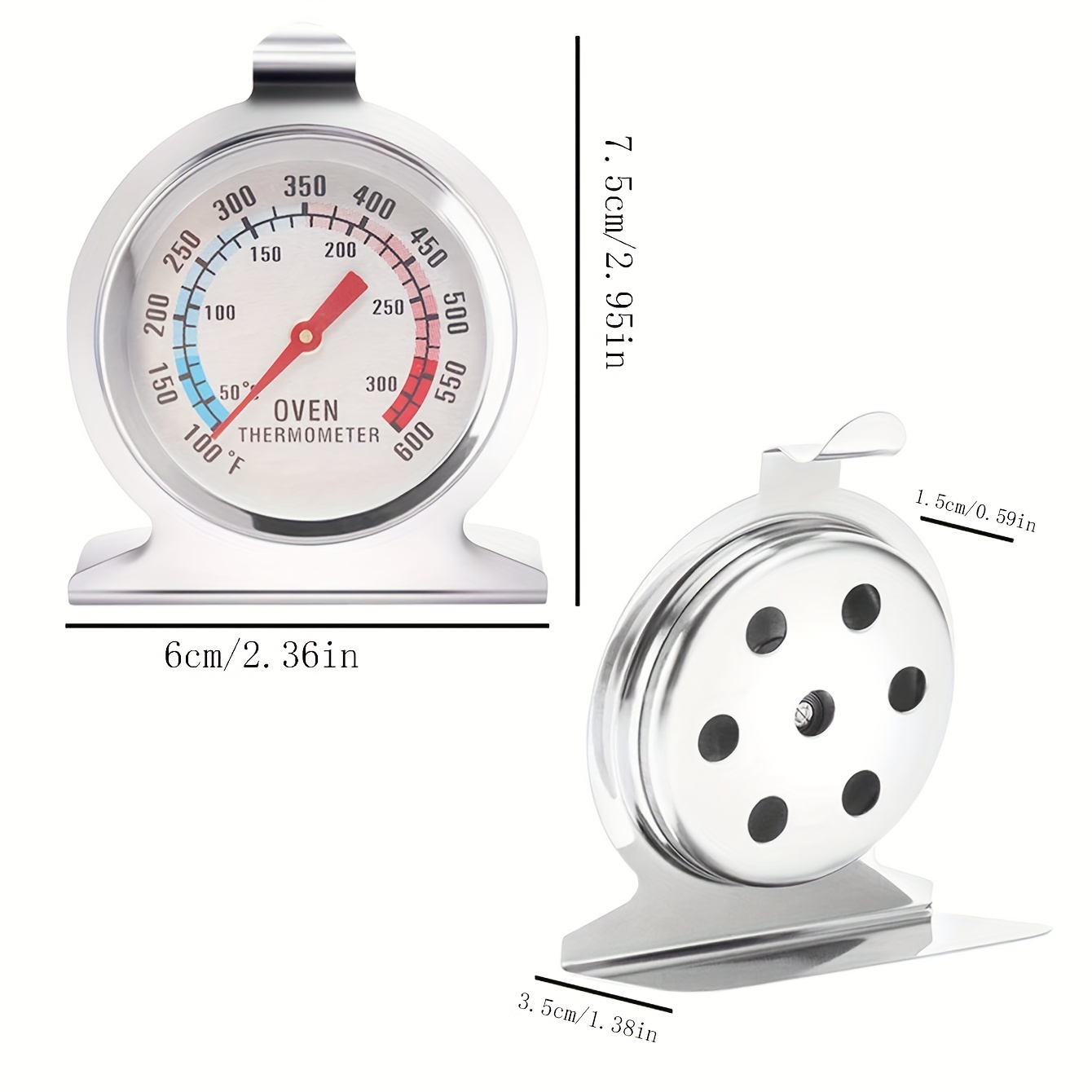 1pc Doppel metall thermometer Backofen thermometer - Temu Austria