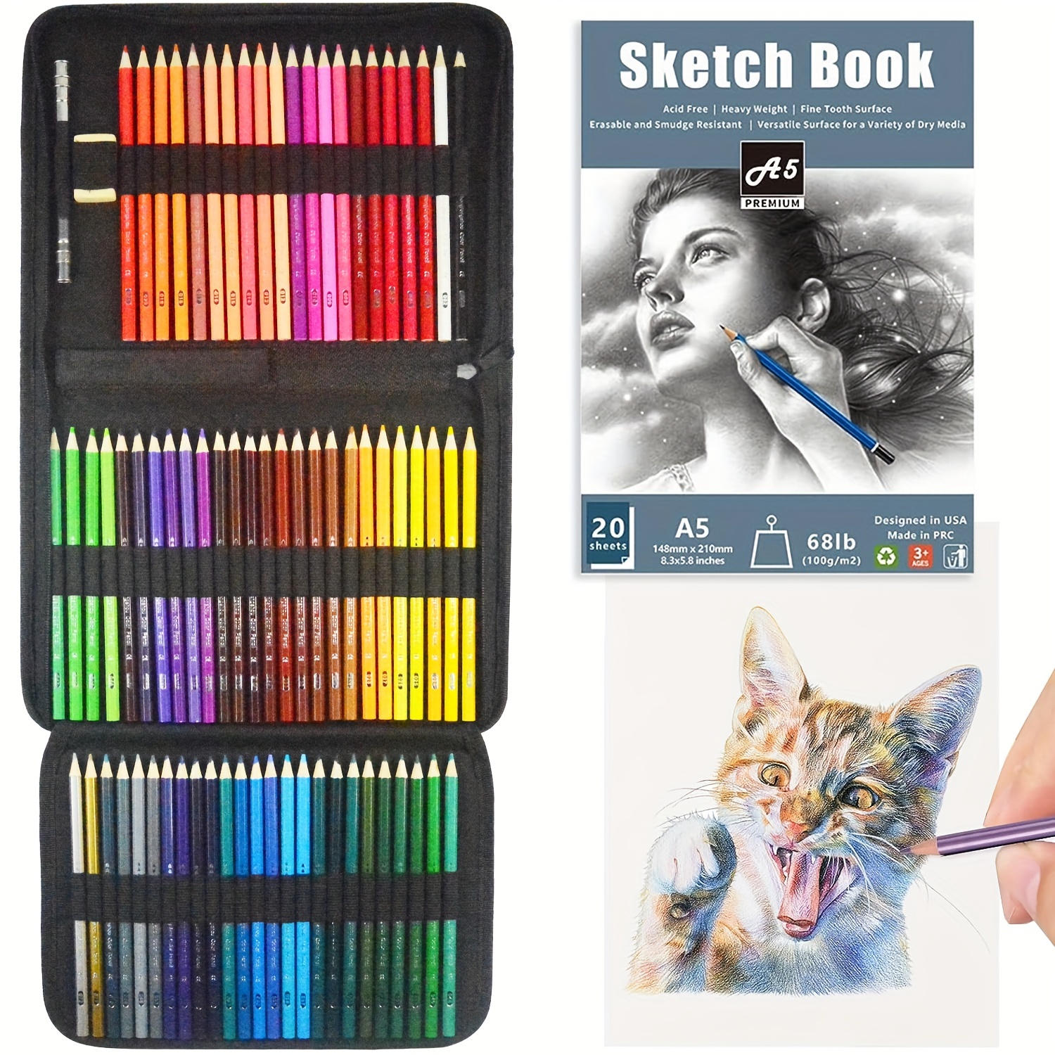 Ccfoud 72 Adult Colored Book Colored Pencils Advanced Artist - Temu