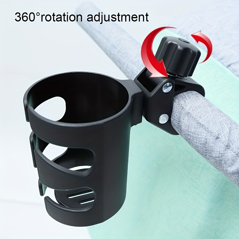 Universal 360° Rotatable Cup Holder for Strollers & Wheelchairs