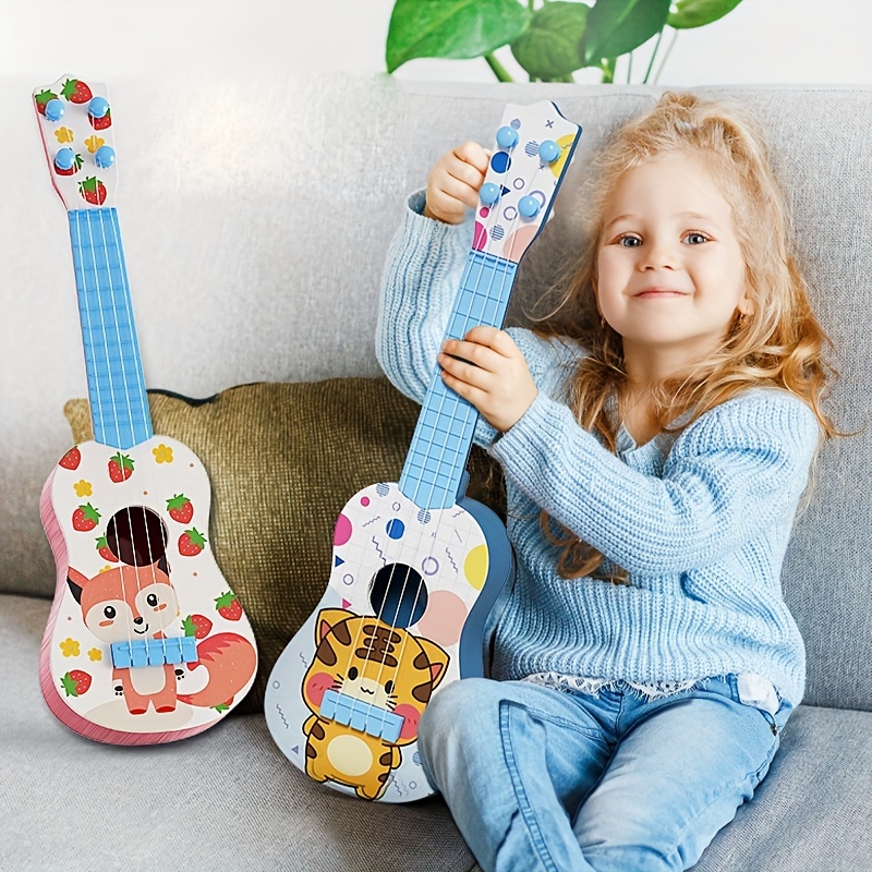 Juguete de guitarra de 26 pulgadas para niños, guitarra electrónica  portátil, instrumento musical, regalo de cumpleaños para principiantes,  niños y