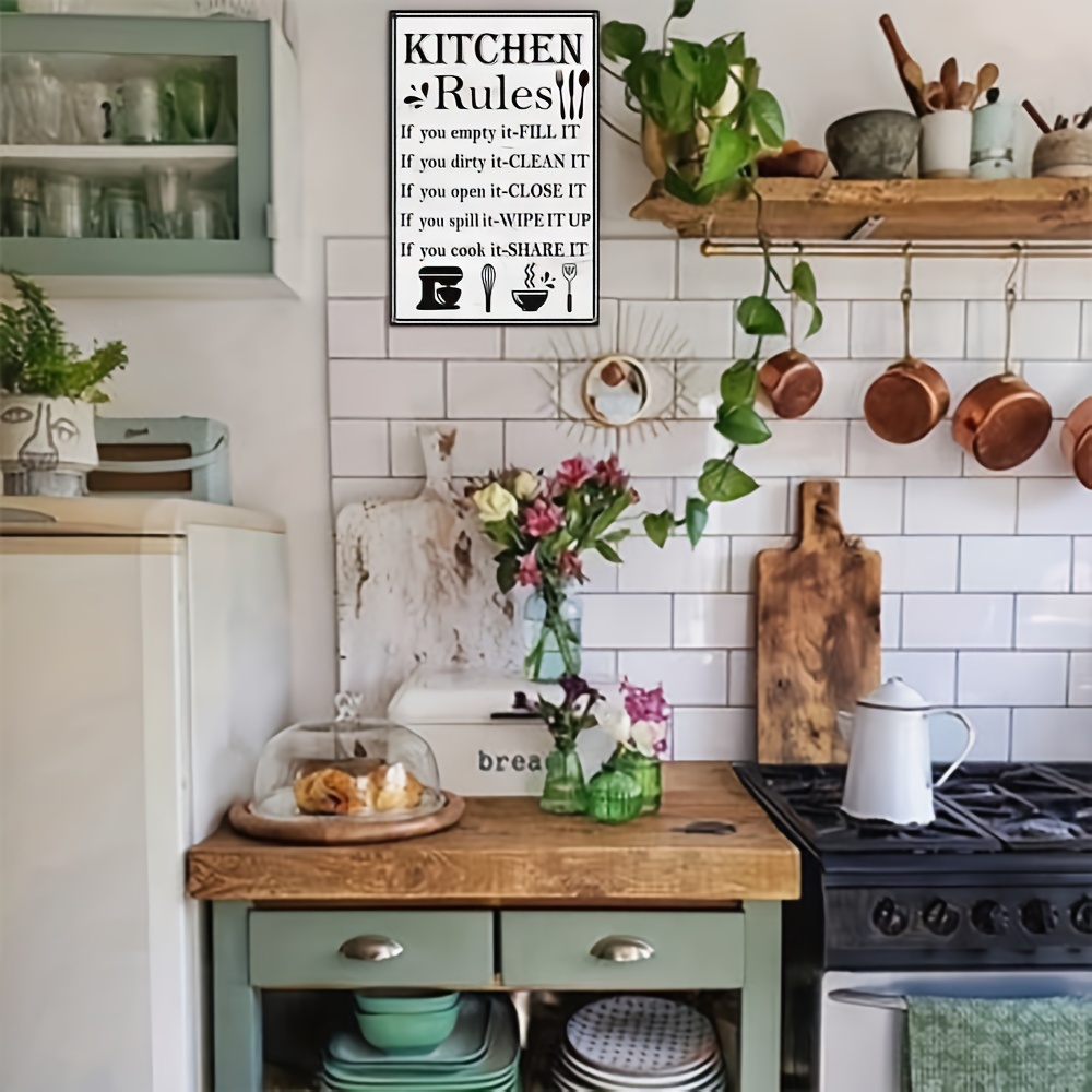 The Secret To A Clean Kitchen, Funny Kitchen Signs, Kitchen Decor, Bake