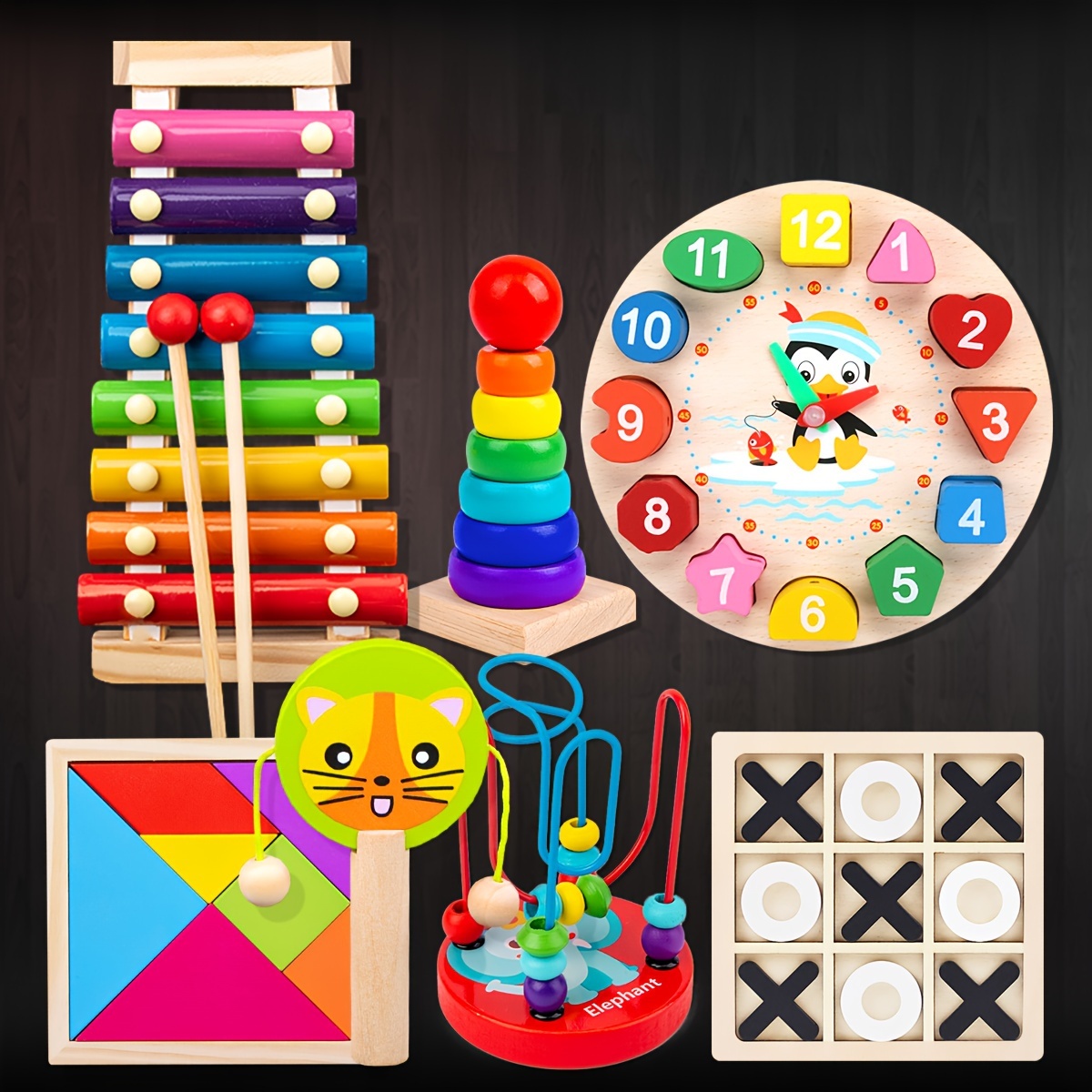 Hoogar Juguetes musicales para niños de 2, 3, 4 años o más, juguetes  educativos preescolares para niños pequeños de 2 a 4 años, regalos de  cumpleaños