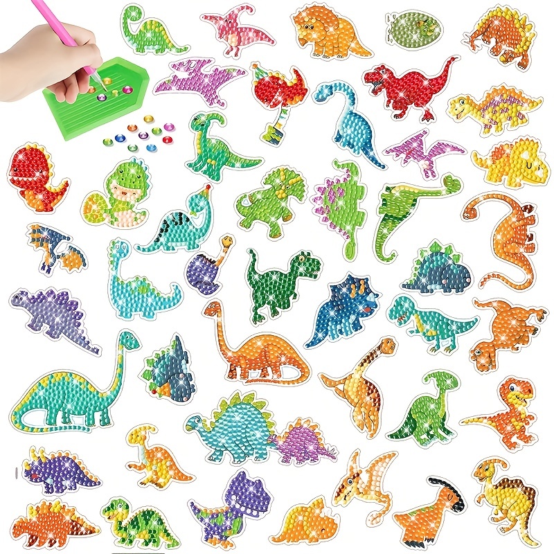 Diamond Painting Set Diamond Art Sticker Craft With Gem Tools, Arts And  Crafts For Ages 4-6-8-12, The Best Mosaic Animal Series Stickers For Boys  And Girls Diy Gifts - Temu