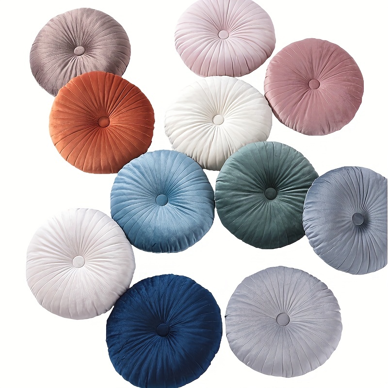 Round Cushion Mat Knitted Cotton Chair Cushion Memory Foam - Temu