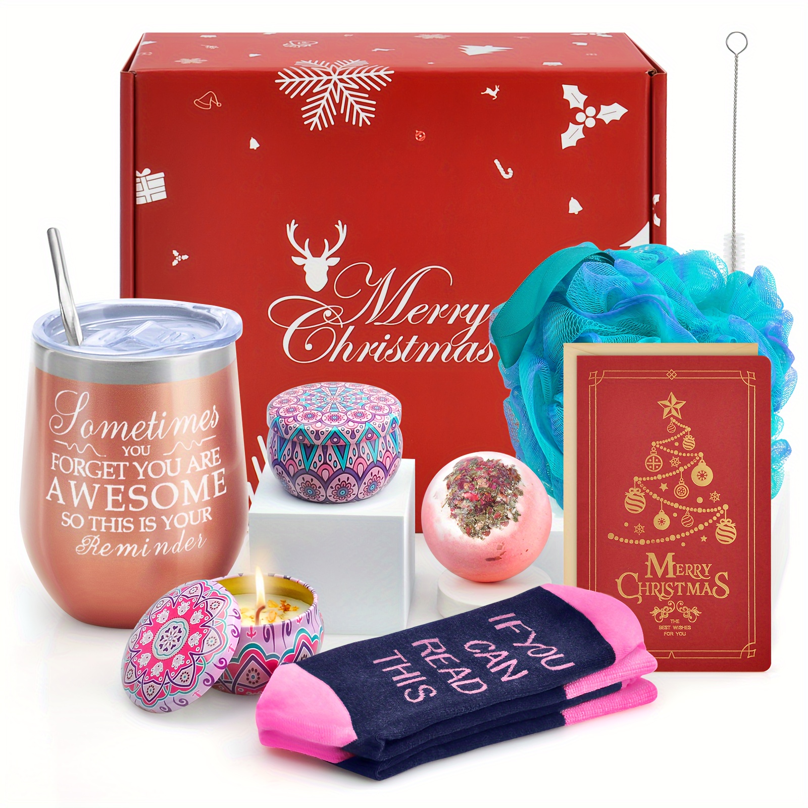  Birthday Gifts for Women Friendship, Spa Gift Baskets Set,  Unique Gifts Ideas for Women, Christmas Gifts for Mom Best Friends Sister  Wife Coworker,30th 40th 50th 60th Birthday Gifts for Women 