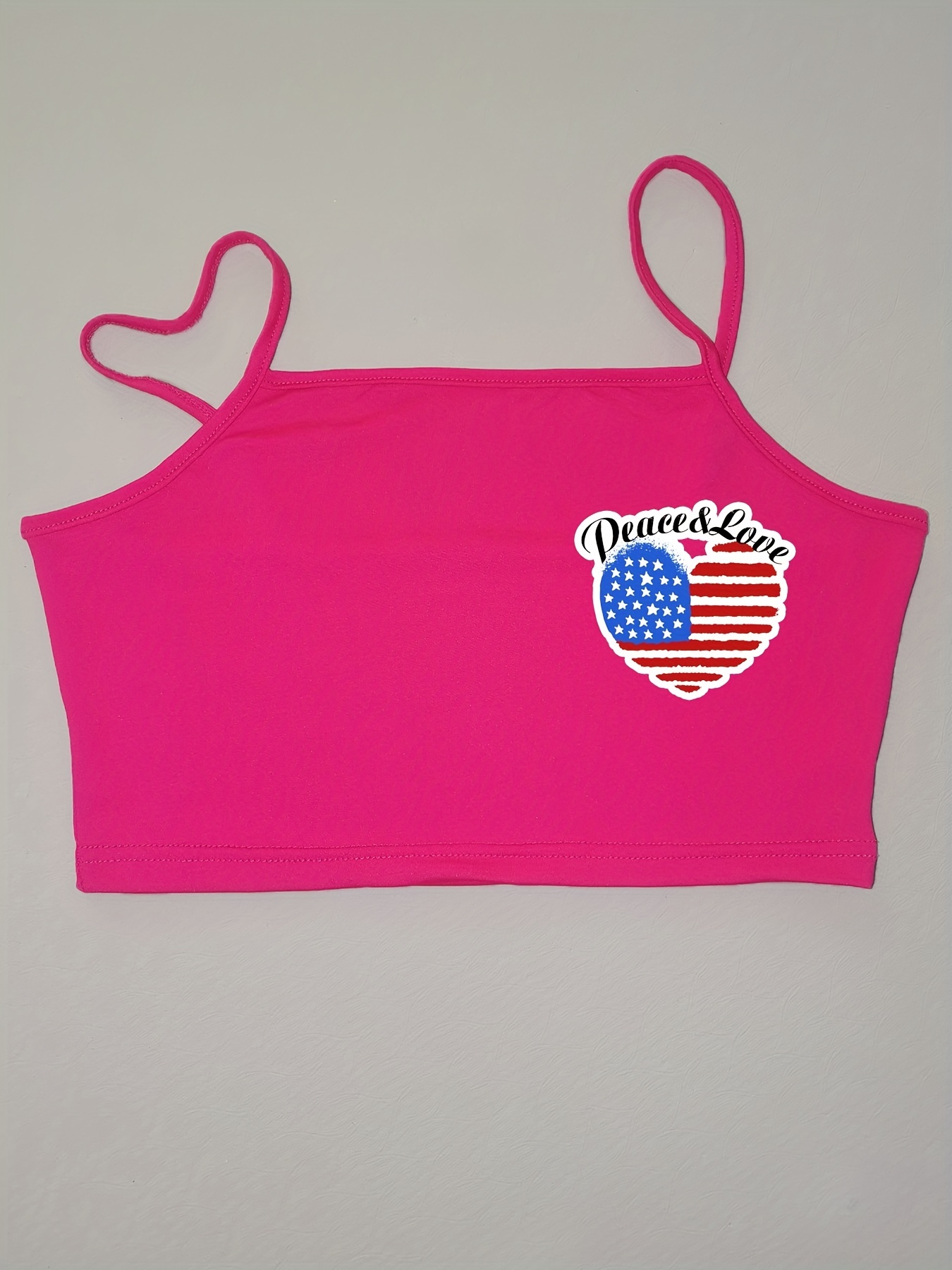 Flag Pattern Sleeveless Top
