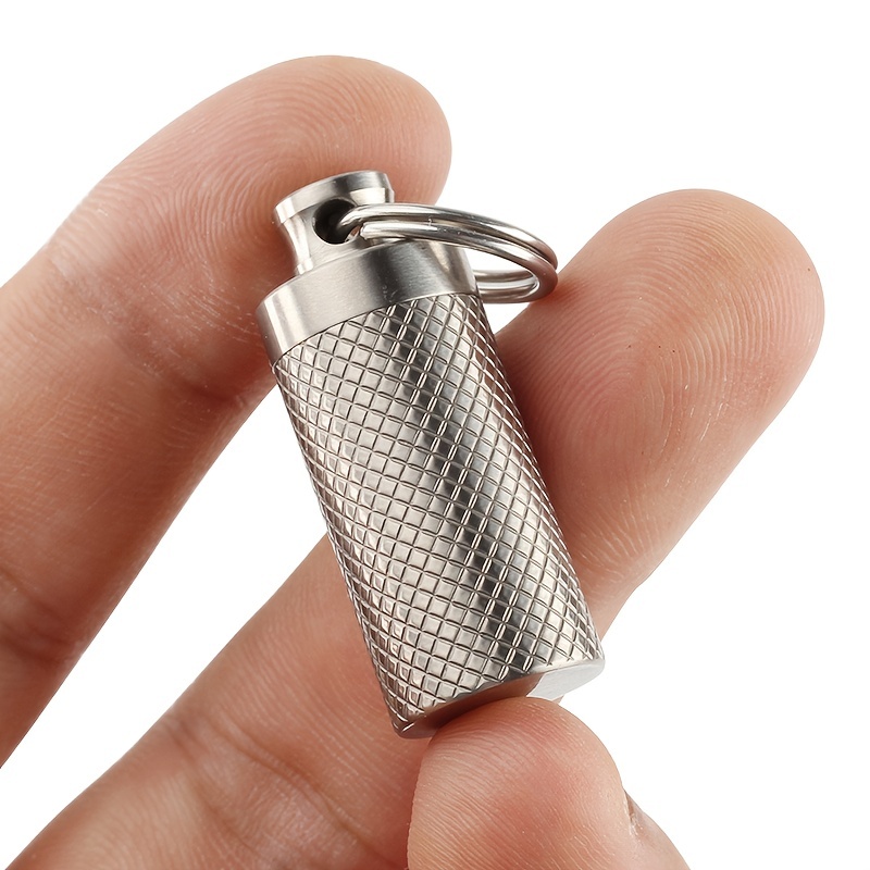 Portable Mini Medicine Bottles, Titanium Alloy Seals Bottle, Waterproof  Canister, Outdoor Edc First Aid Supplies, High-quality & Affordable