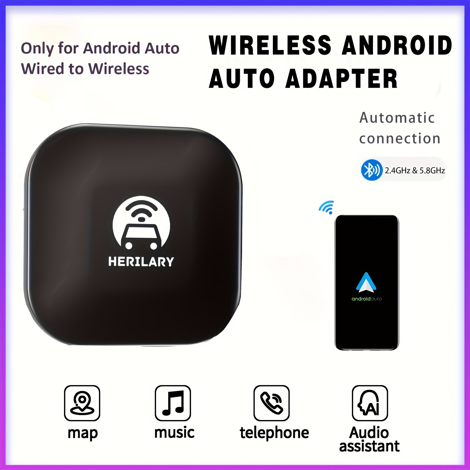 Android Auto Wireless Adapter 5.8ghz Wifi Online Upgrade - Temu