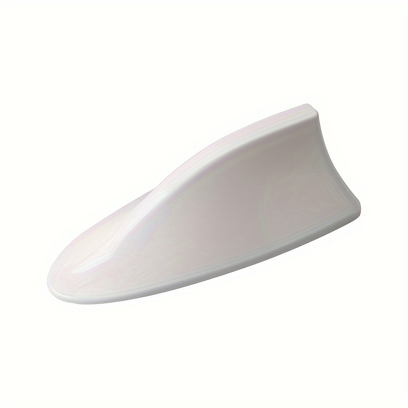 Universal Vehicle Adhesive Decorative Antenna Shark Fin Shape Auto Car Roof  Mount Aerial White