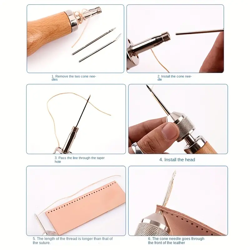 Sewing Awl Kit Portable Leather Sewing Awl Kit Including - Temu