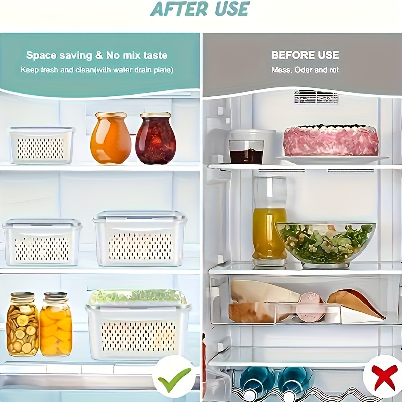 Organize Your Refrigerator With These Reusable Storage - Temu