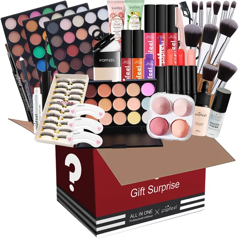 Makeup Box Set Cosmetic Gift Box Eyeshadow Eyeliner Eyebrow - Temu