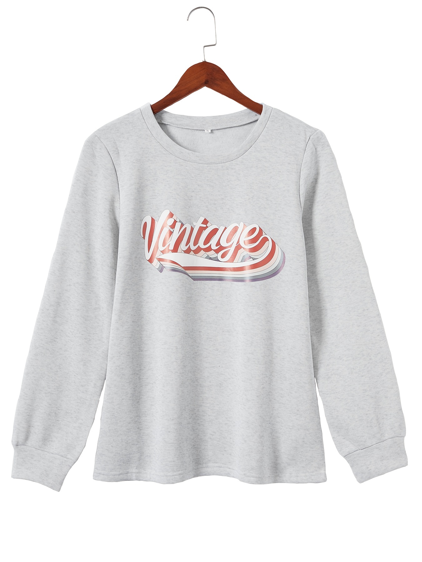 Women's Vintage Letter Sweatshirt