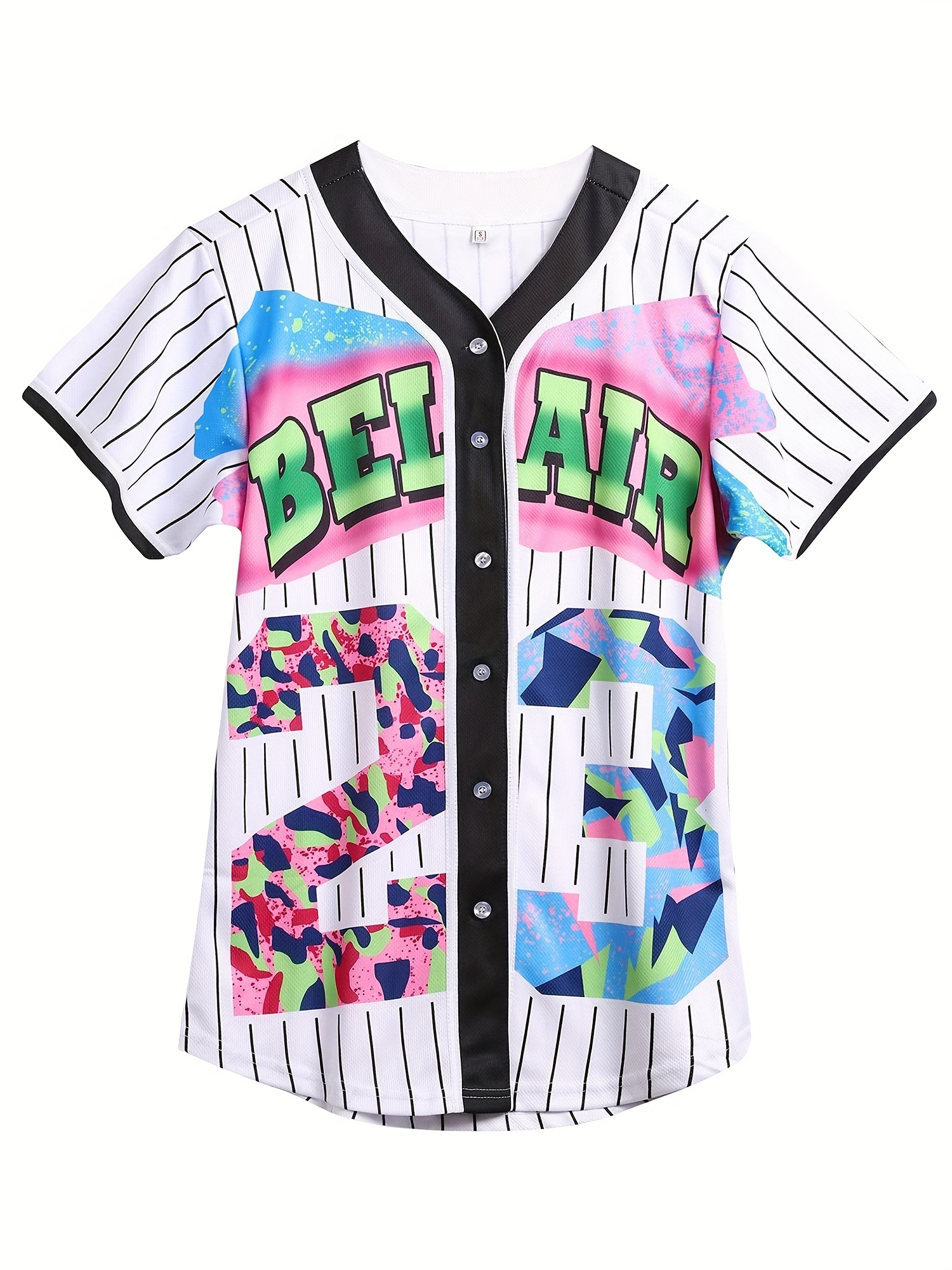 Baseball Jersey Classic New York 23 Stripes Design Printed for 80s 90s  Theme Birthday Party 