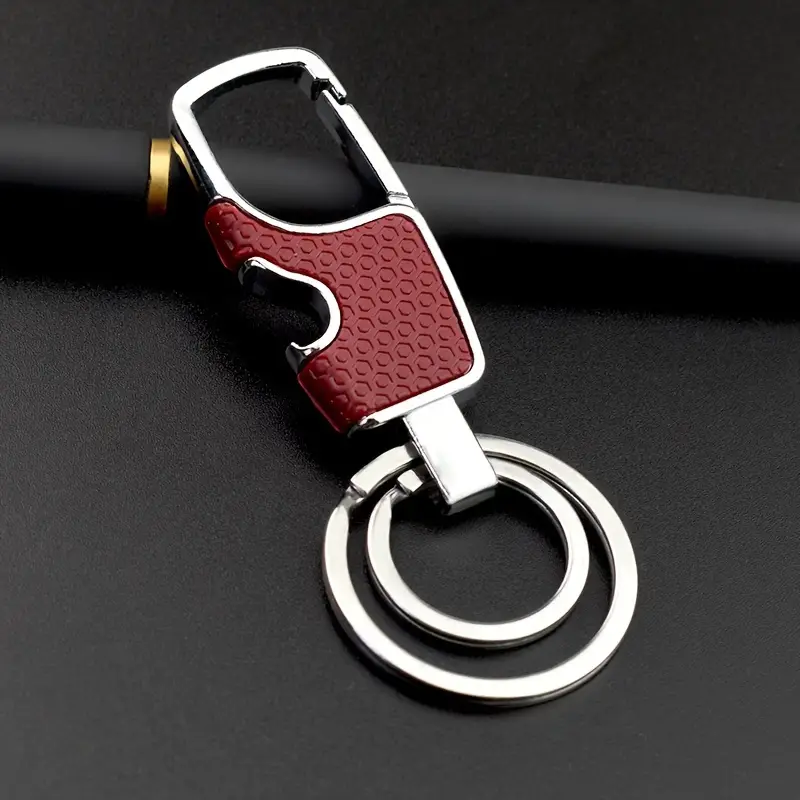 Metal Keychain With Bottle Opener Men's Car Key Pendant With - Temu
