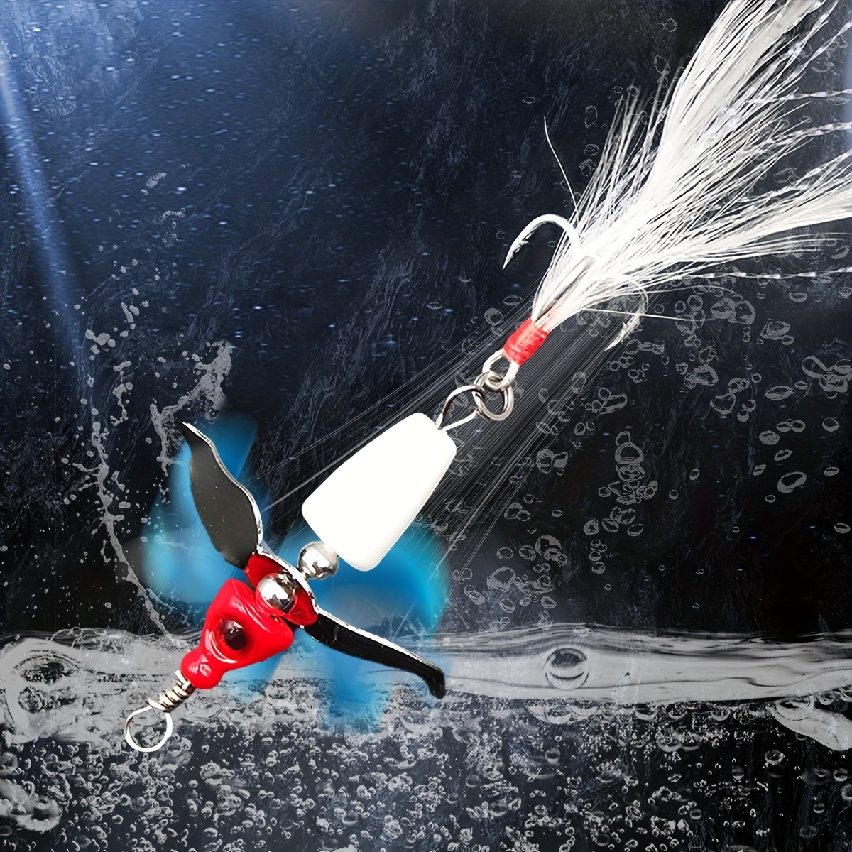 Artificial Fishing Propeller Lure Buzz Spinner Bait Sequin - Temu