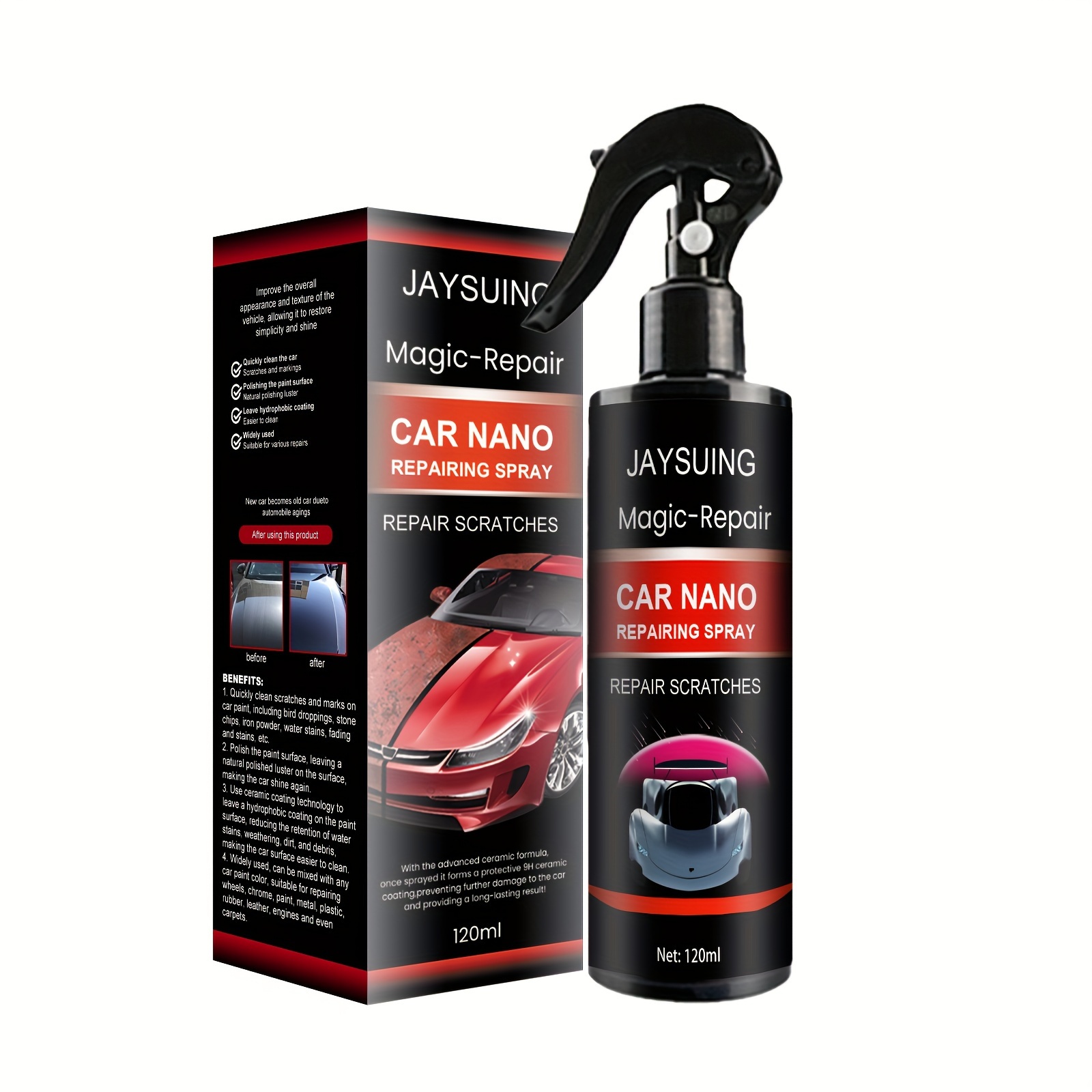 Dropship 3 In 1 Car Ceramic Coating Spray 30ml/100ml Auto Nano Ceramic  Coating Polishing Spraying Wax Car Paint Scratch Repair Remover to Sell  Online at a Lower Price