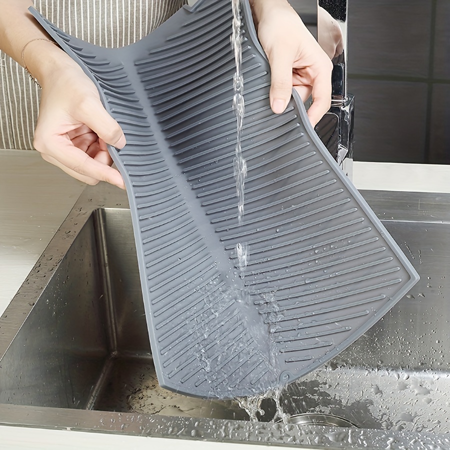 Kitchen Silicone Dish Drainer Mats Large Sink Drying Worktop