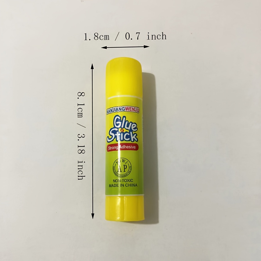 Cartoon Solid Glue Stick Strong Adhesives for Student Stationery DIY Craft  High Viscosity School Supplies White Eraser Pencil Top