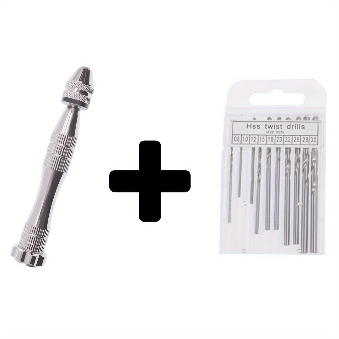 Pin Vise for Resin Casting Molds Pin Vise Hand Drill Set with 20pcs Drill Bits (0.8-3mm) Precision Hand Drill Tools for Resin Jewelry Keychain
