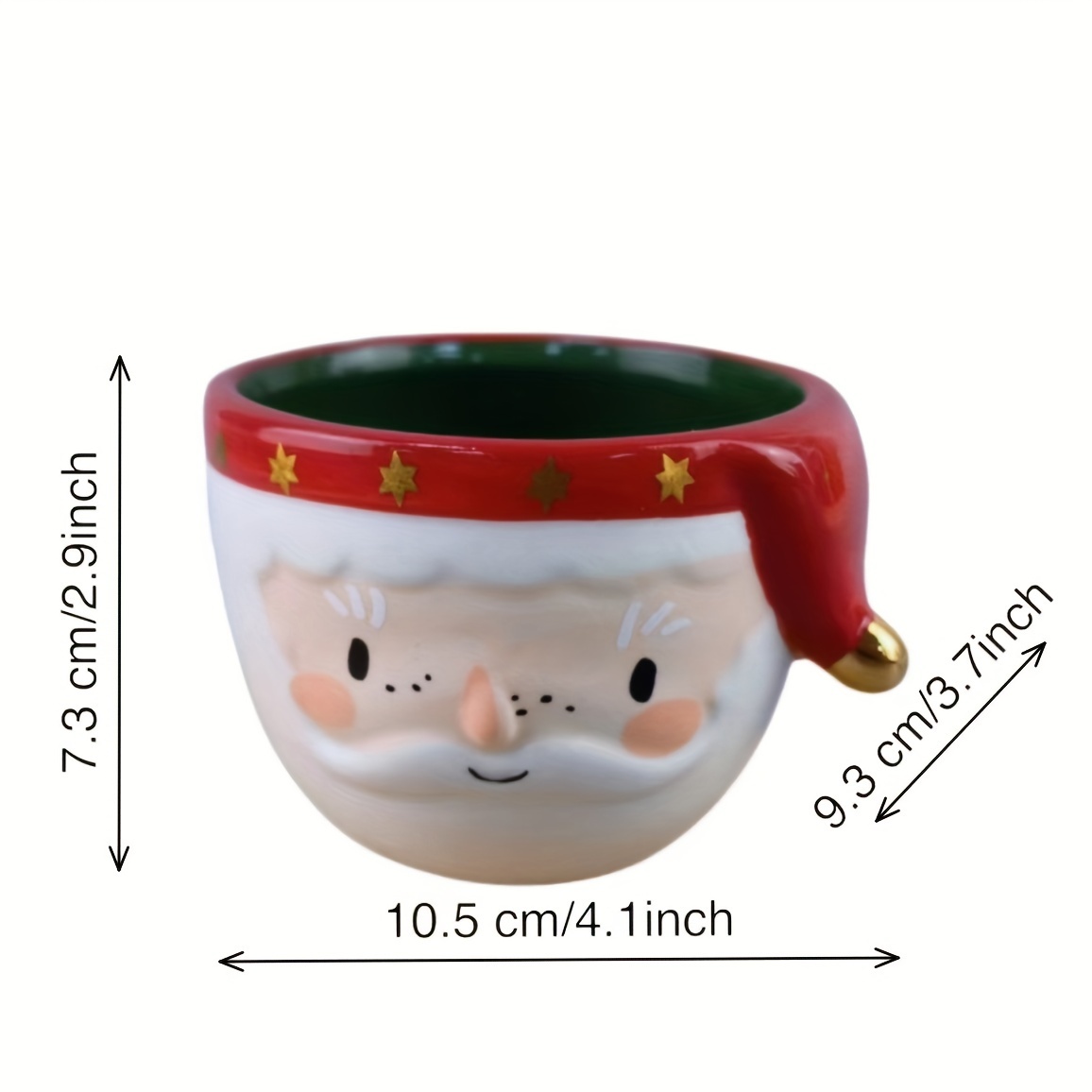 Christmas Ceramic Coffee Tea Cup Mug Cute Snowman Mug Red - Temu