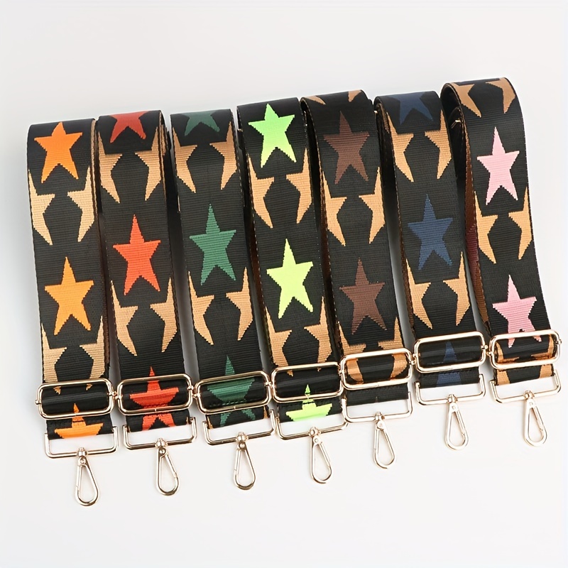 Stylish Star Pattern Bag Strap Adjustable Lightweight Shoulder Travel Accessory