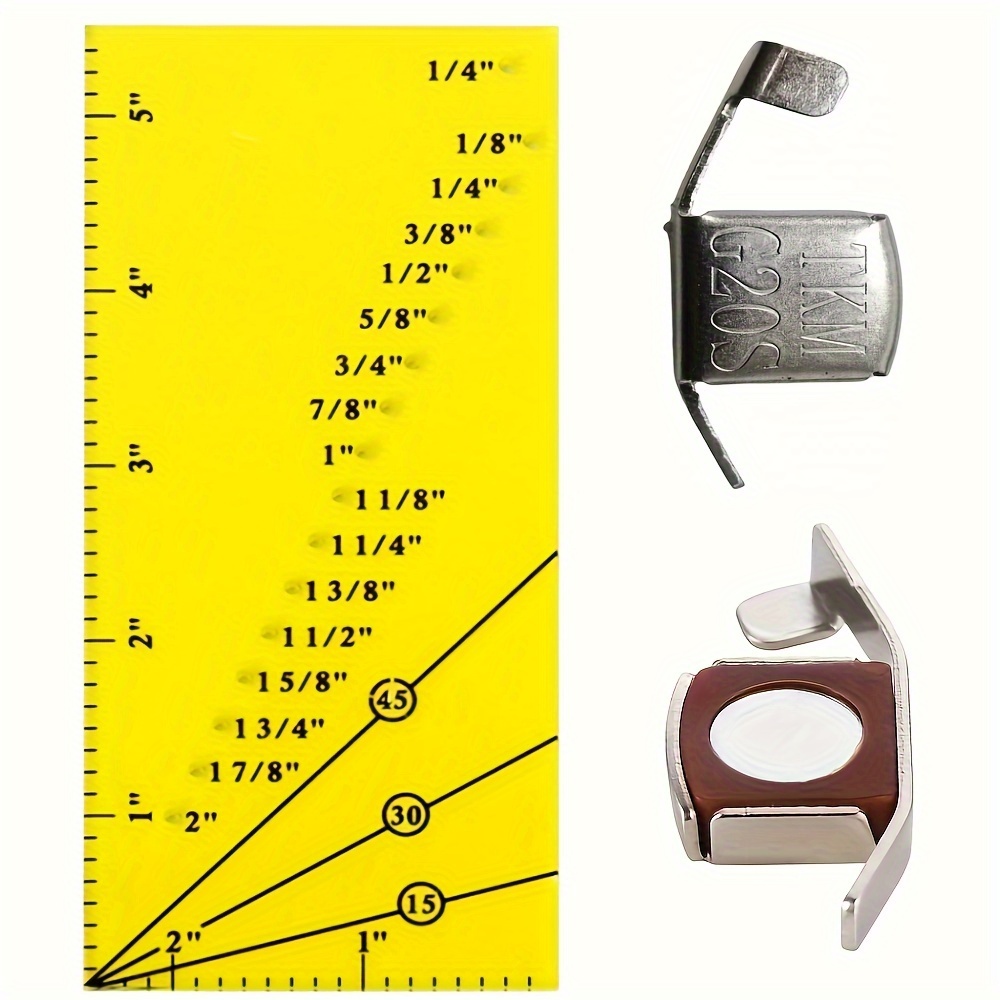 1/2Packs Multifucntional Magnetic Seam Guide Sewing Machine Gauge