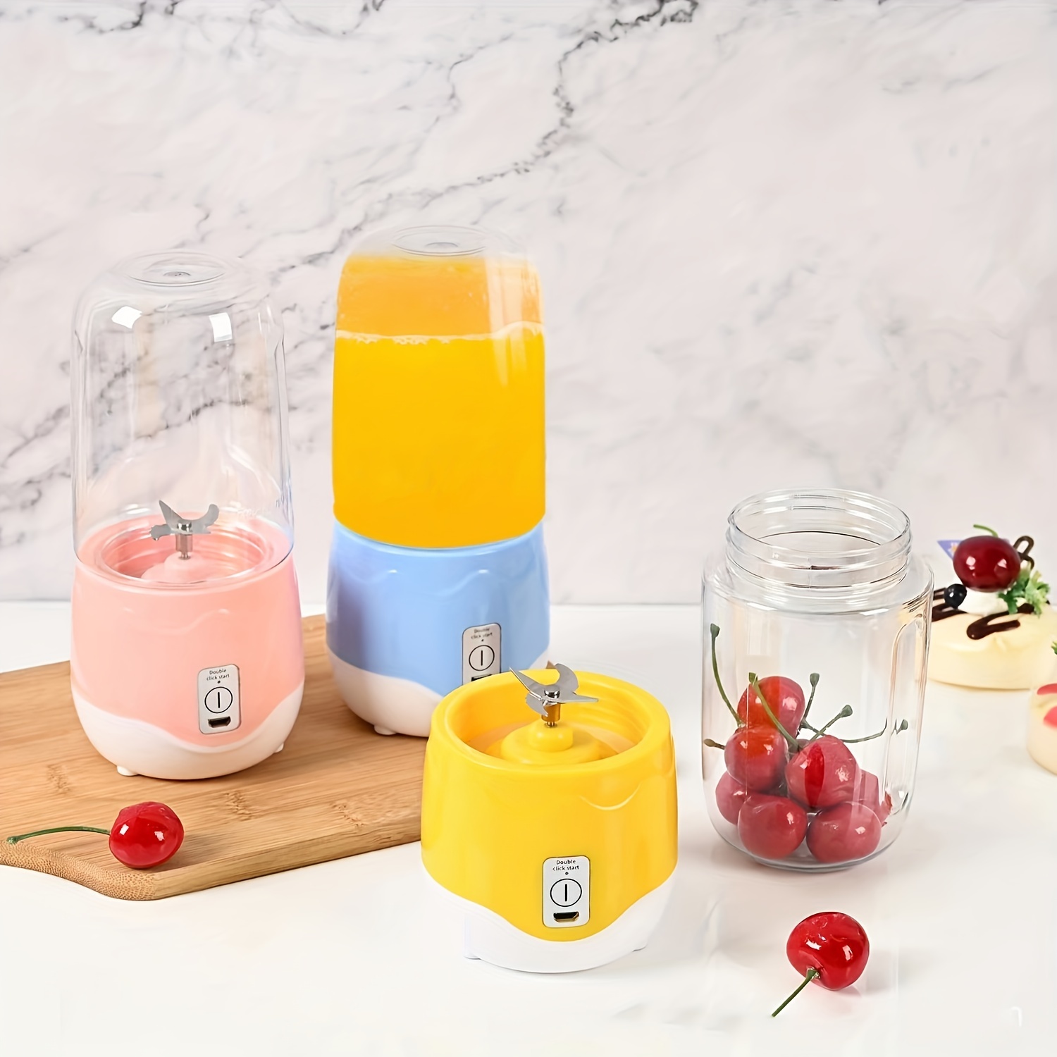 Electric Fruit Cup, Portable Blender Juicing Cup Home Small Rechargeable  Juicer Cup Automatic Multifunctional Juicer Handheld Portable