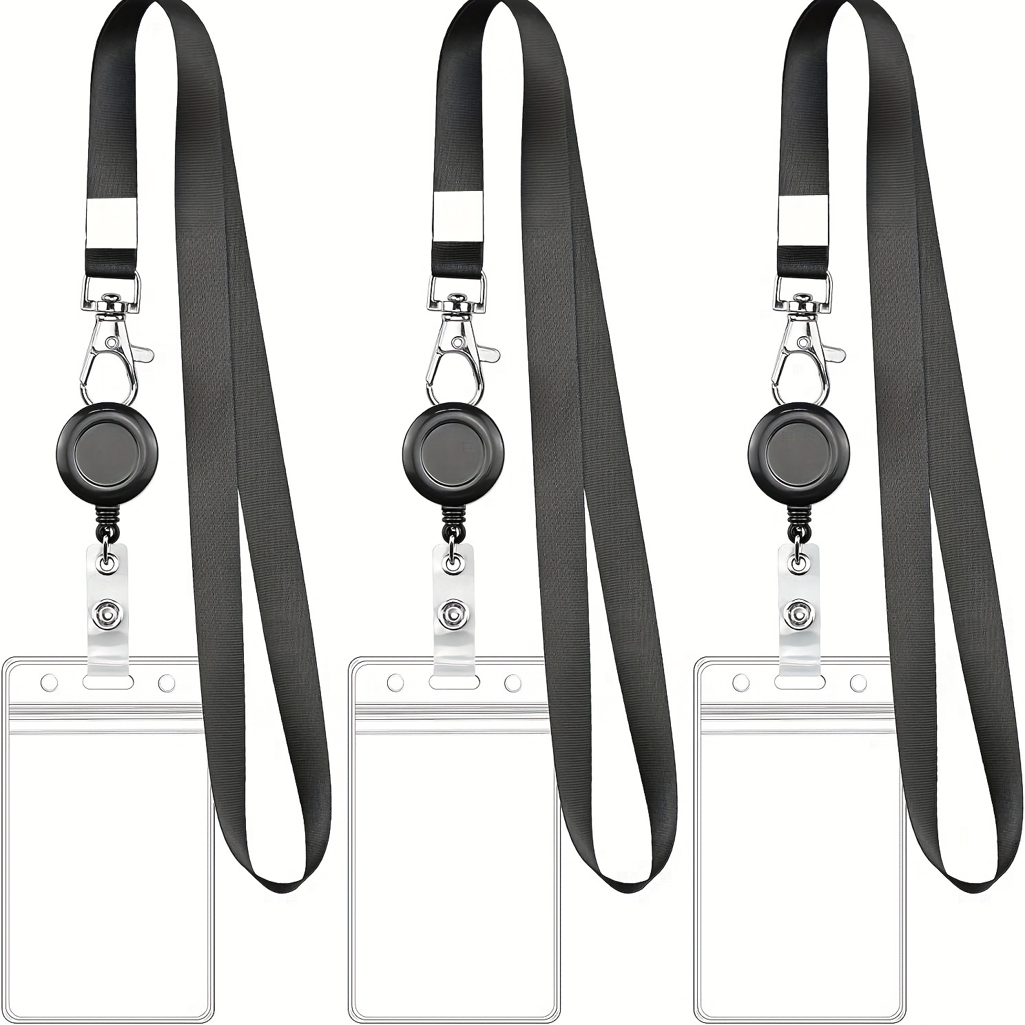 Retractable Lanyard Neck Strap Lanyard & Badge Reel With Safety