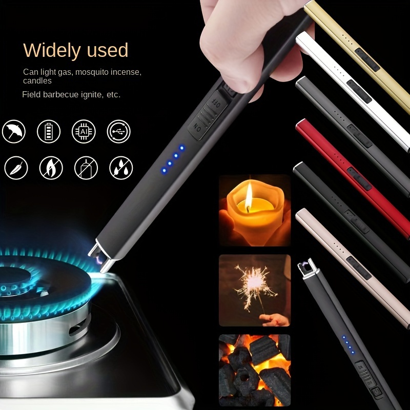 Candle Lighter Windproof Electric Arc Lighter for Gas Stove