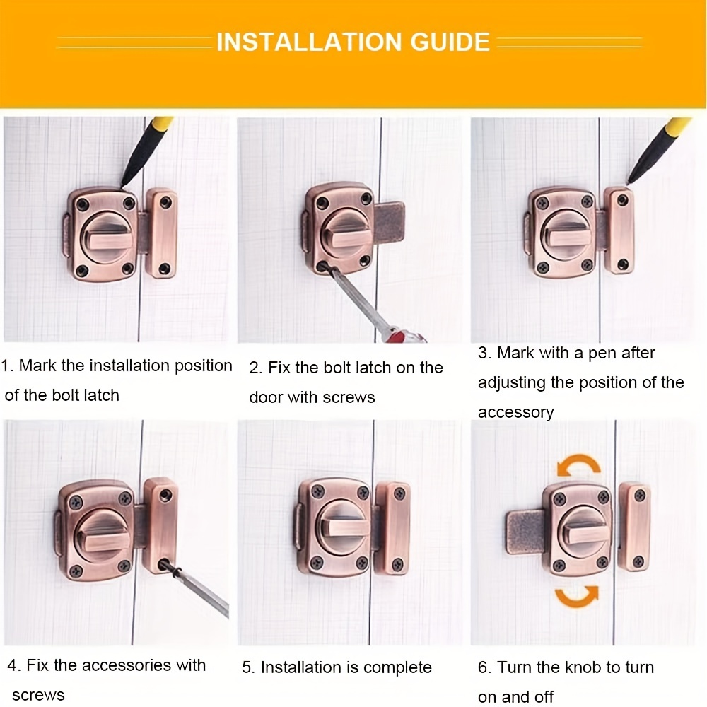 Bathroom door lock types - A helpful guide with images