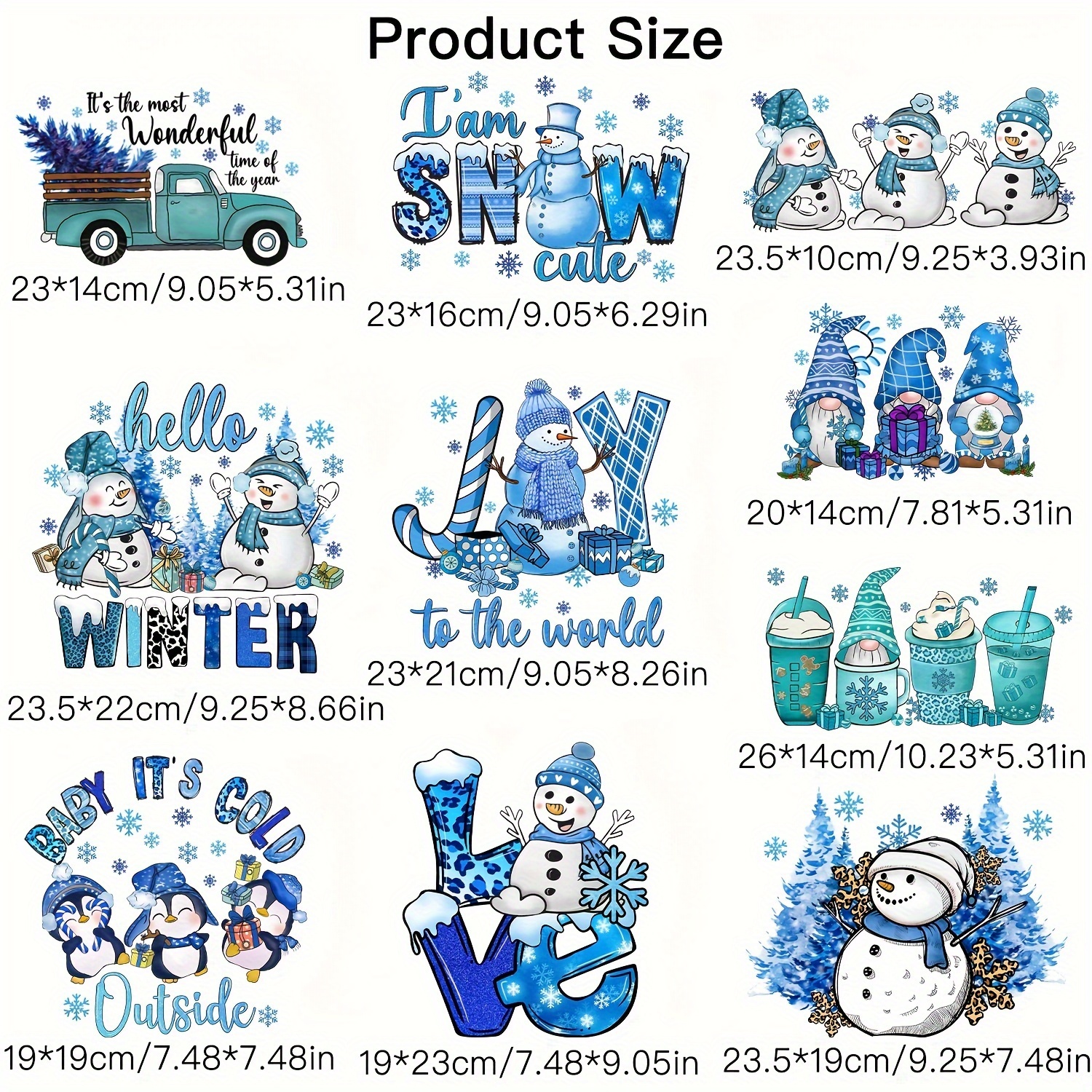 

10pcs Christmas Patches - & , Iron-on Decals For Diy T-shirts, , Backpacks &