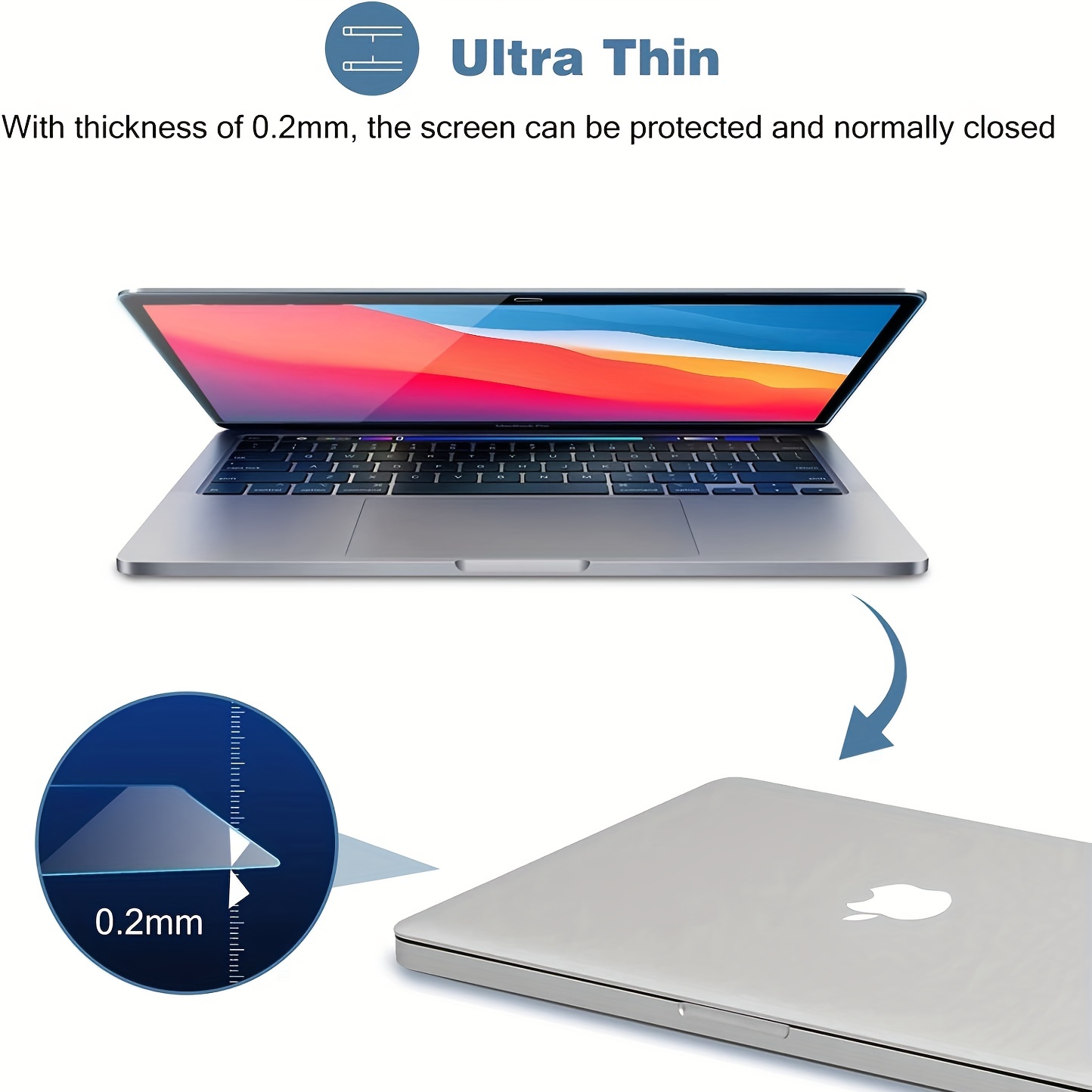 Ultra Clear Pet Screen Protector Guard For Macbook Pro (m2 - Temu