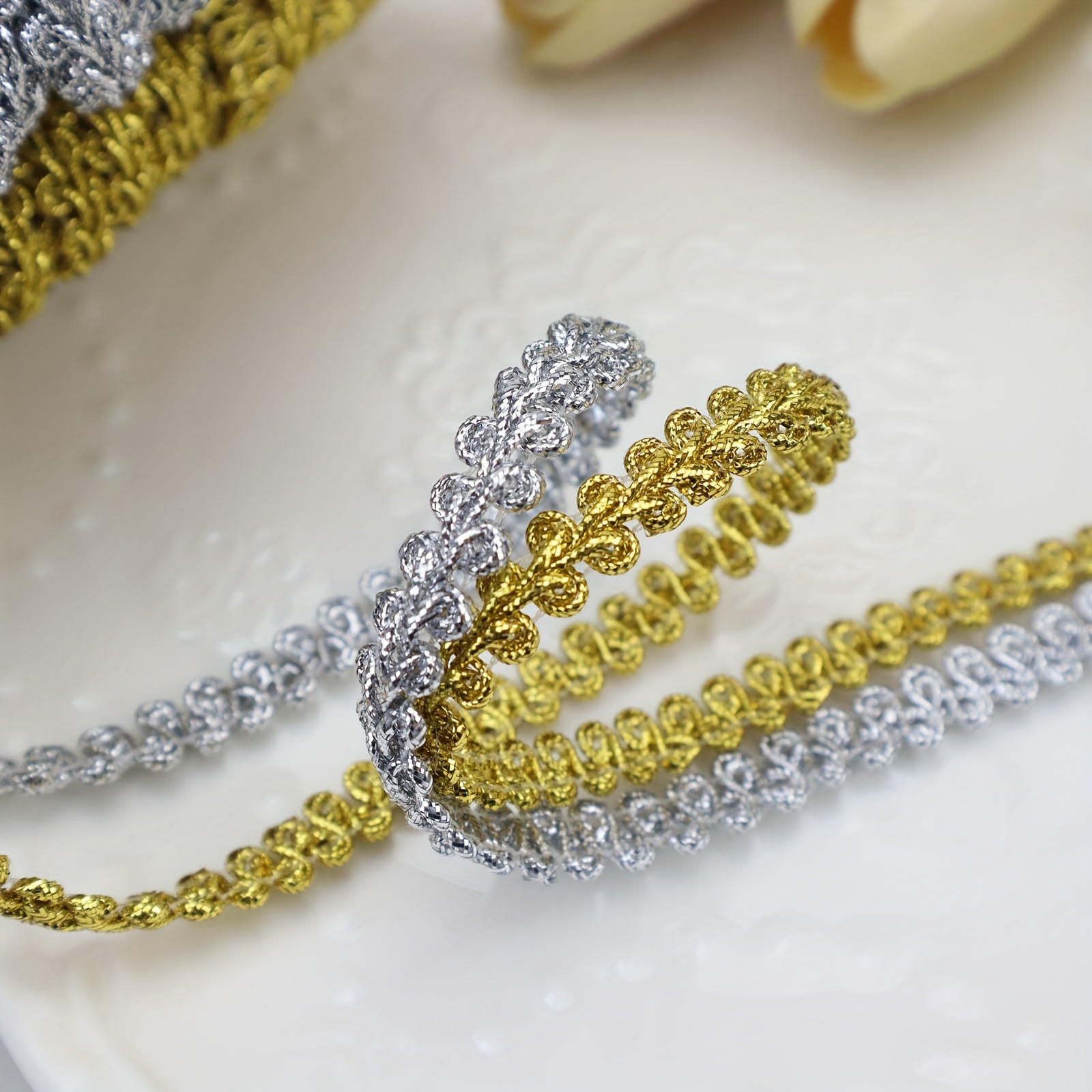 Glittering Satin Ribbon For Handmade Bow Craft Wedding - Temu