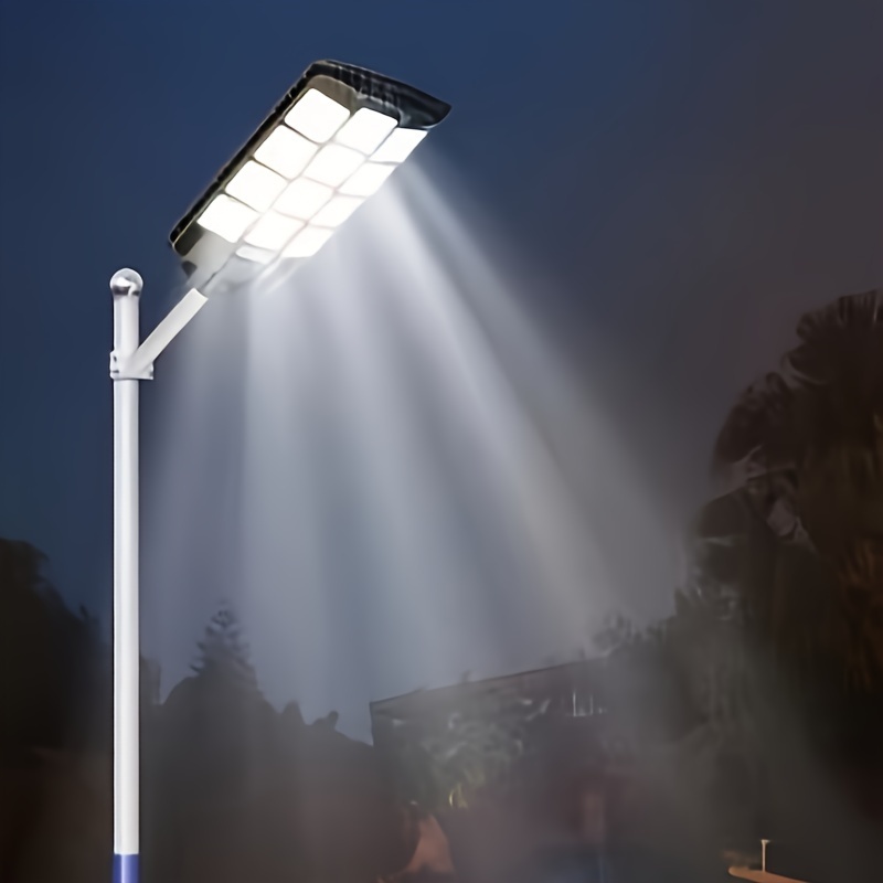 1pc high power integrated solar lamp human body induction light control remote control high brightness led large lamp beads irradiation area up to 300 square meters suitable for courtyards parks roads farms free bracket wall parts package details 6