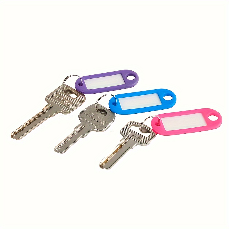 Colored Plastic Key Chain Tag Luggage Tag Key Accessories - Temu